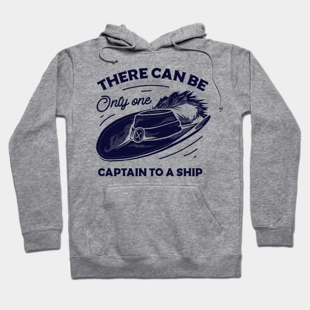 Captain to a ship Hoodie by Vintage Division